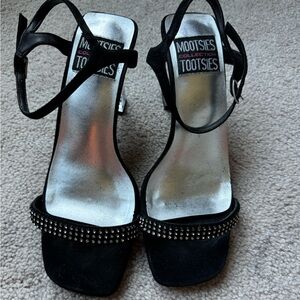 Mootsies Tootsies Black with Rhinestones